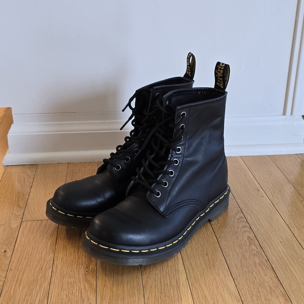 Dr. Martens Black Leather Boots